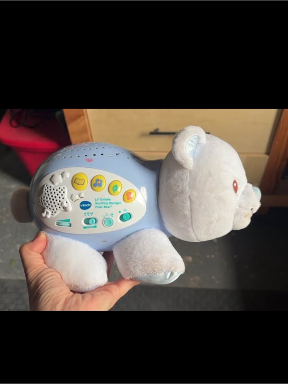 Plush VTECH lil critters soothing starlight polar bear for babies and kids